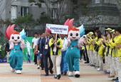 Les athlètes du monde entier arrivent à Gwangju pour l'Universiade 2015