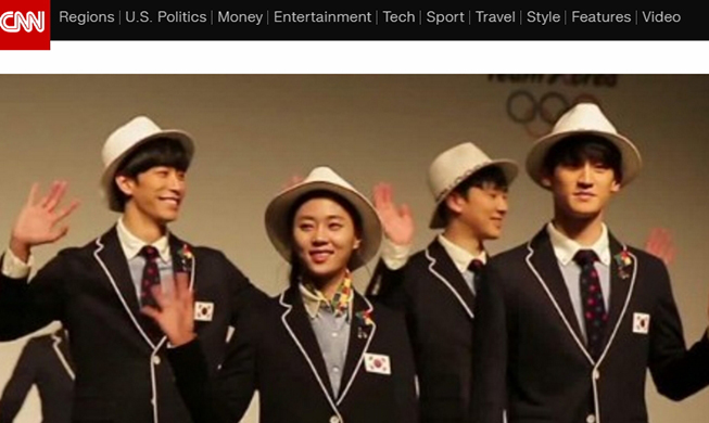Les uniformes olympiques coréens remarqués par les médias internationaux