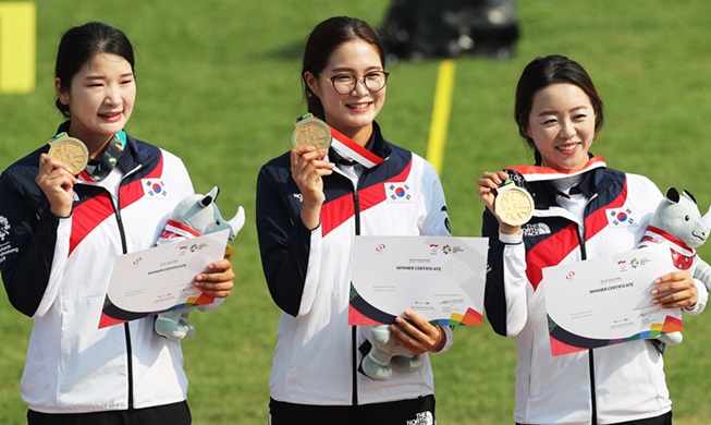 Jeux asiatiques de 2018 : l'équipe féminine du tir à l'arc remporte sa 6ème victoire consécutive (J10)
