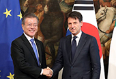 Sommet Corée du Sud – Italie (Octobre 2018)