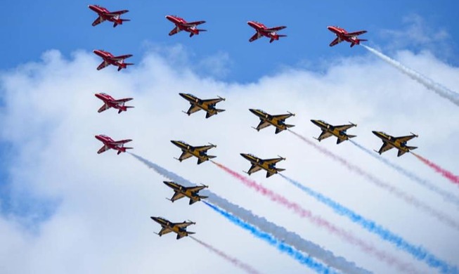L'équipe de voltige de l'armée de l'air remporte les plus hautes distinctions lors d'un événement britannique