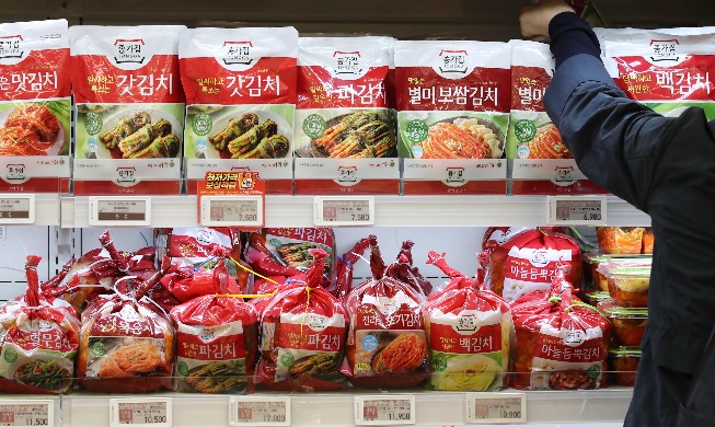 Les exportations de kimchi ont atteint un niveau record l'année dernière
