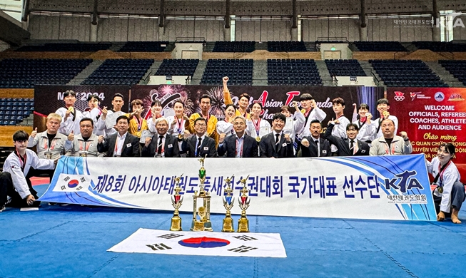 La Corée remporte neuf médailles d’or aux 8e championnats asiatiques de taekwondo poomsae