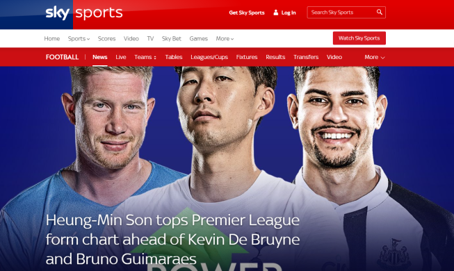 Sky Sports Power Rankings : Son Heung-min arrive en tête du classement