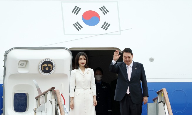Le président Yoon part en Espagne pour participer au sommet de l'...