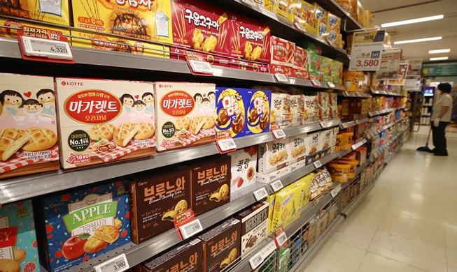 Les exportations de snacks ont atteint un volume record l'an dernier grâce à la hallyu