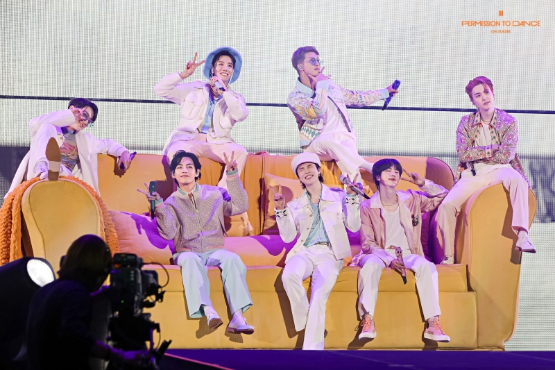 Le groupe BTS en concert à Los Angeles, fin novembre 2022. © Compte Facebook de BTS