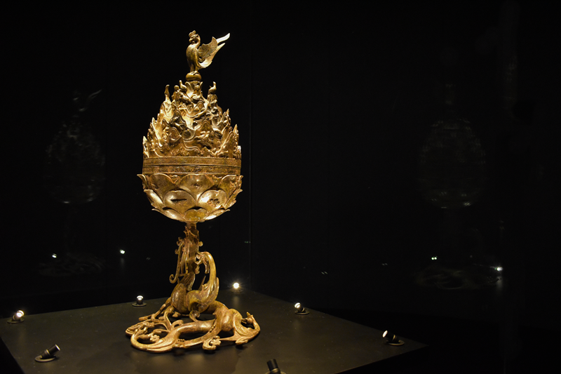 Désigné trésor en 1996, le brûleur d'encens en bronze doré de Baekje est le plus raffiné des artefacts datant de la première moitié du 6e siècle. © Choi Jin-woo / Korea.net