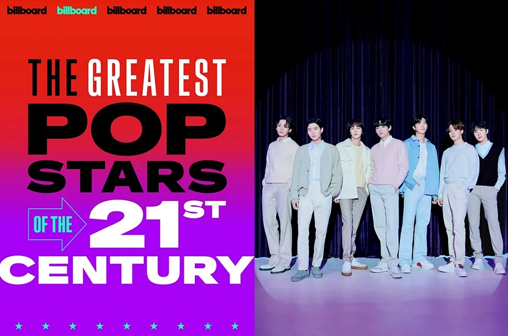 Le groupe de K-pop fait partie des plus grandes pop stars du 21e siècle de Billboard. © Capture d’écran du site de Billboard