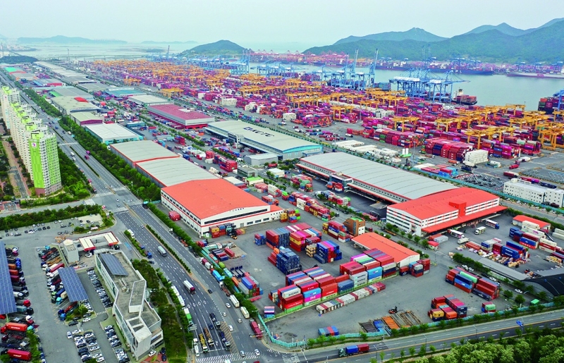 Les prix à l'importation et à l'exportation ont baissé en septembre pour le deuxième mois consécutif. © Compte Facebook de Busan Port Authority