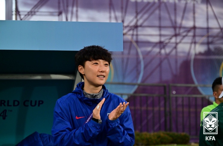 L’entraîneuse Park Youn-jeong. © Fédération coréenne de football