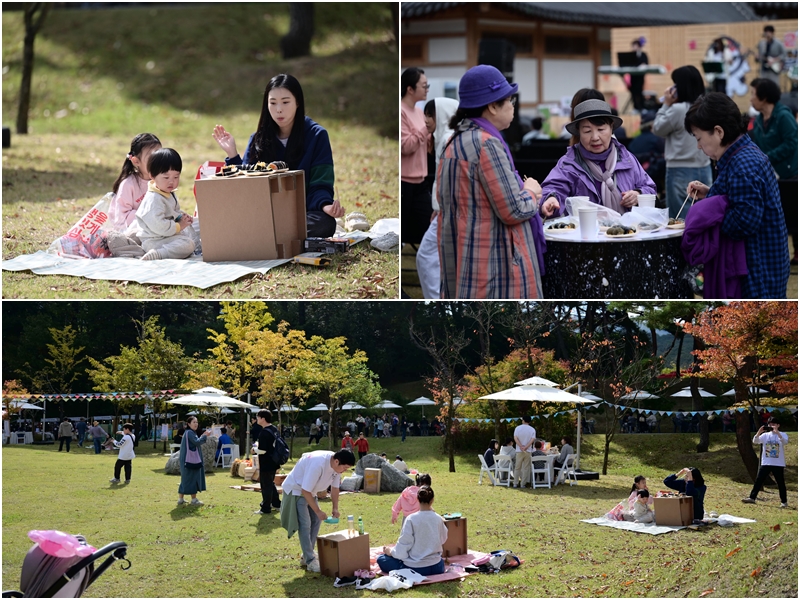 Familles et amis se sont retrouvés au festival du gimbap de Gimcheon, les 26 et 27 octobre derniers. © Festival du gimbap de Gimcheon