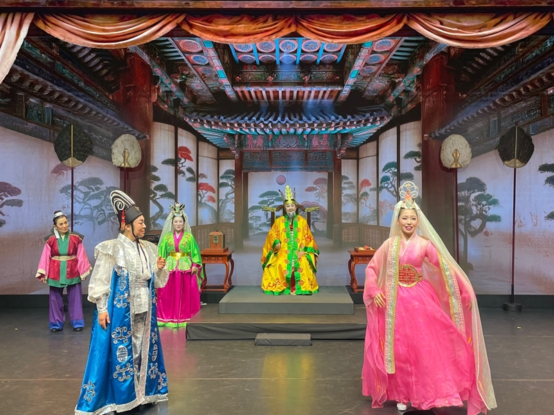Une scène de « Princesse Sunhwa » au Folk Theater Pung-nyu de Séoul, le 3 décembre 2024. © Kim Seon Ah / Korea.net