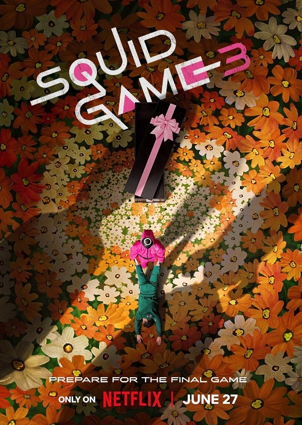 Affiche officielle de la saison 3 de « Squid Game ». © Netflix