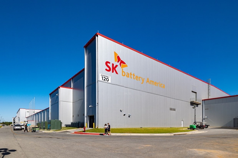 L’usine de SK Battery America en Georgie, aux États-Unis. © SK On