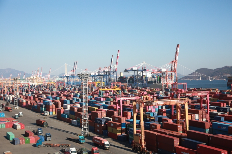 Le port de Gwangyang, dans le Jeolla du Sud. © Yeosu Gwangyang Port Authority