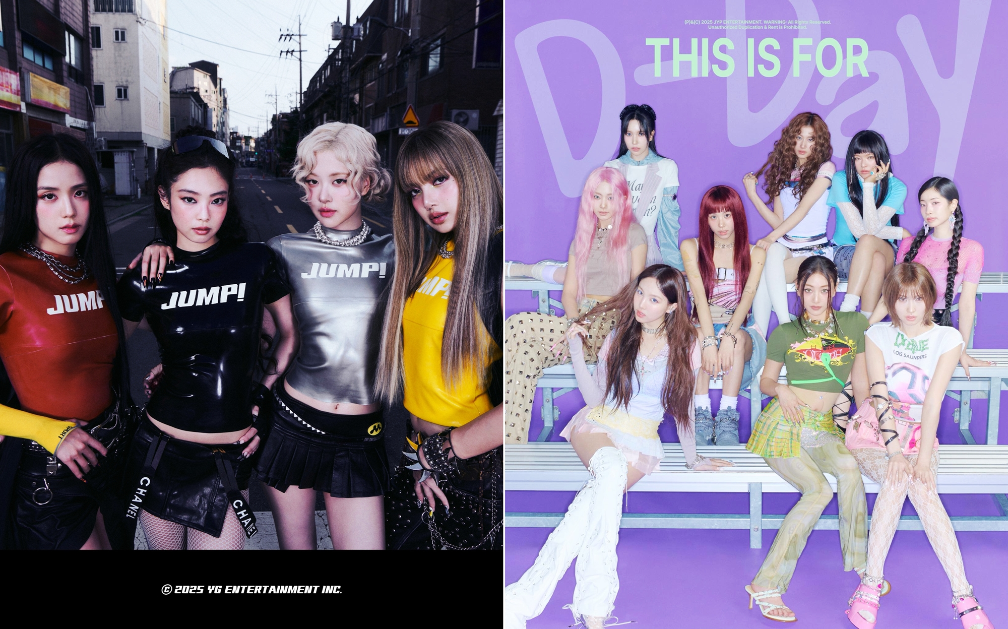 Les groupes Blackpink et Twice. © YG Entertainement, JYP Entertainement