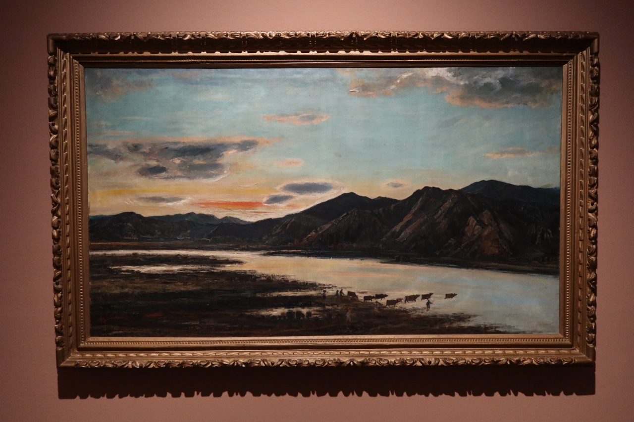 Kim Won, Title unknown (1954). Après avoir étudié à l'étranger au Japon, Kim Won a travaillé comme professeur d'art à Hamheung et à Pyongyang avant de s'installer à Séoul en 1947. © Charles Audouin / Korea.net