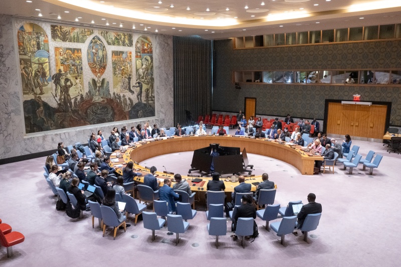 Une réunion du Conseil de sécurité de l’ONU sur Haïti se tient au siège de l’organisation à New York, le 28 août 2025. © Agence de presse Yonhap
