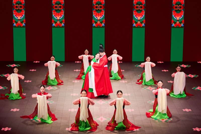 La troupe du théâtre Jeongdong et son spectacle « Dansim ». © Théâtre Jeongdong