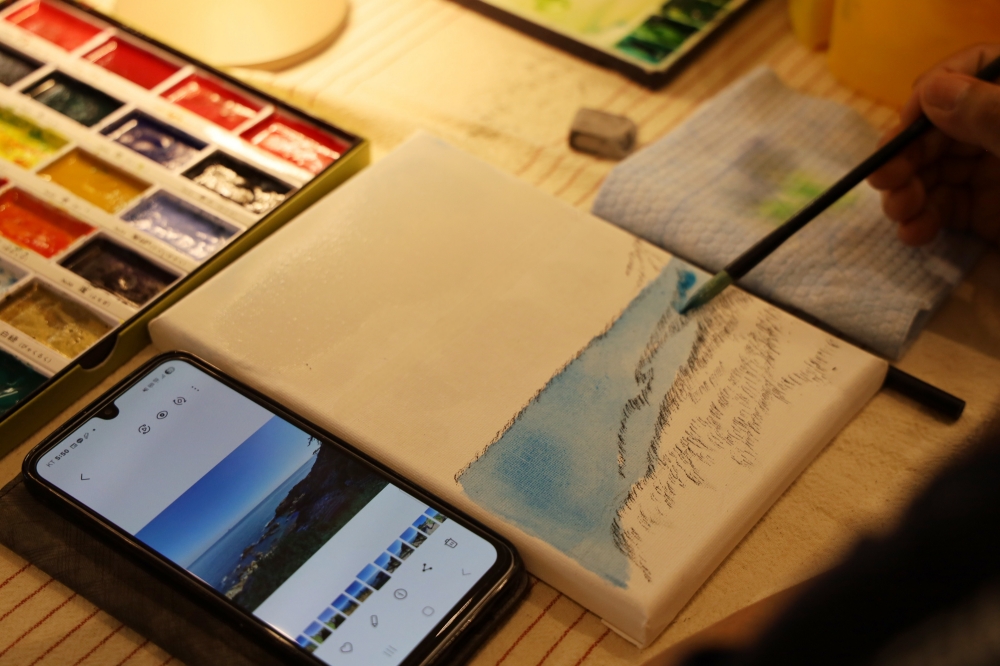 Les Namhae Oegatjip proposent des ateliers de peinture. © Office national du tourisme coréen