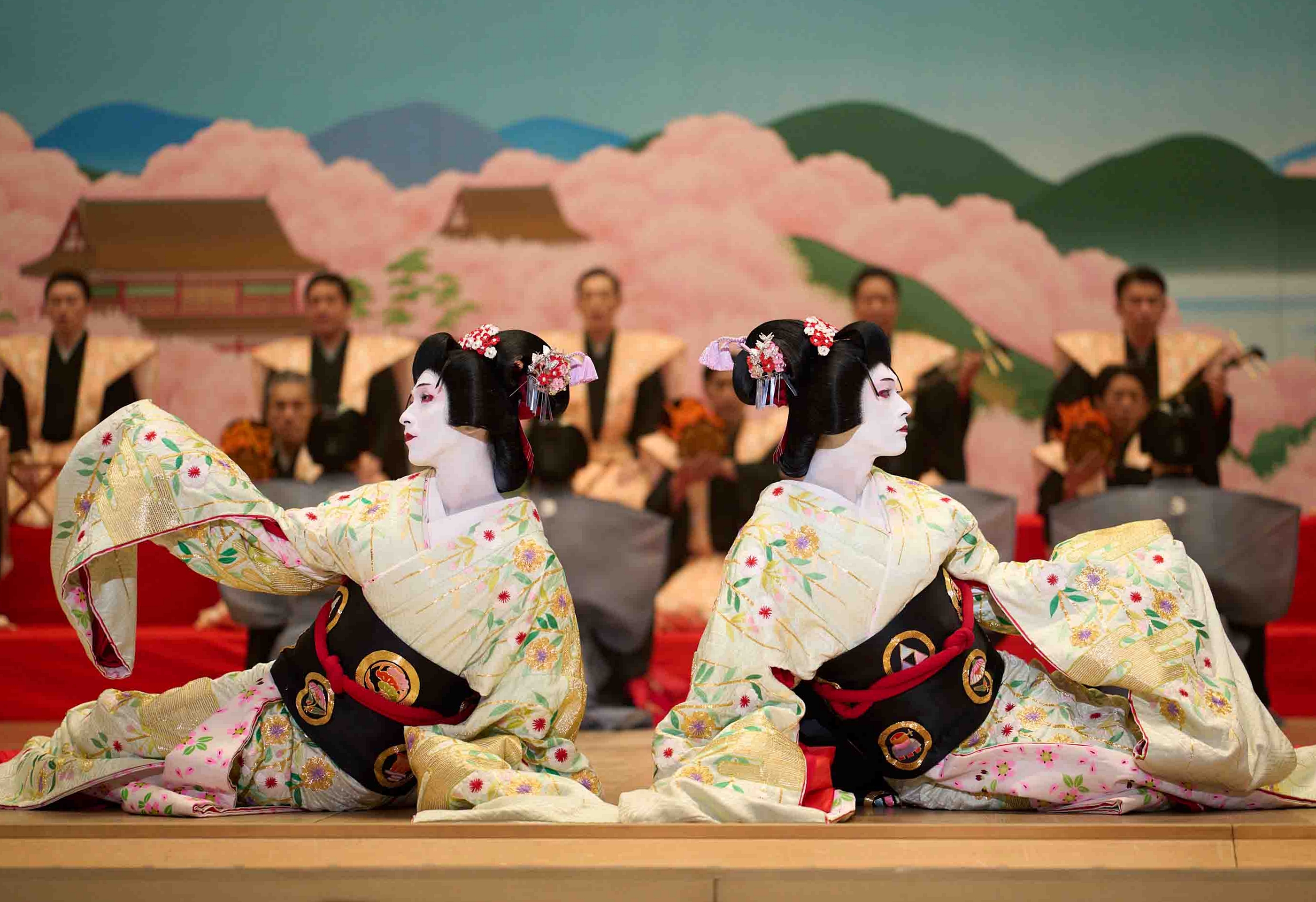 Une repr&eacute;sentation de th&eacute;&acirc;tre kabuki. &copy; Site Internet du film &laquo; Kokuho &raquo;