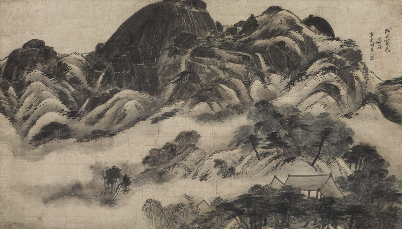 « Clearing After Rain on Mount Inwang », du peintre Jeong Seon. © Ministère de la Culture, des Sports et du Tourisme