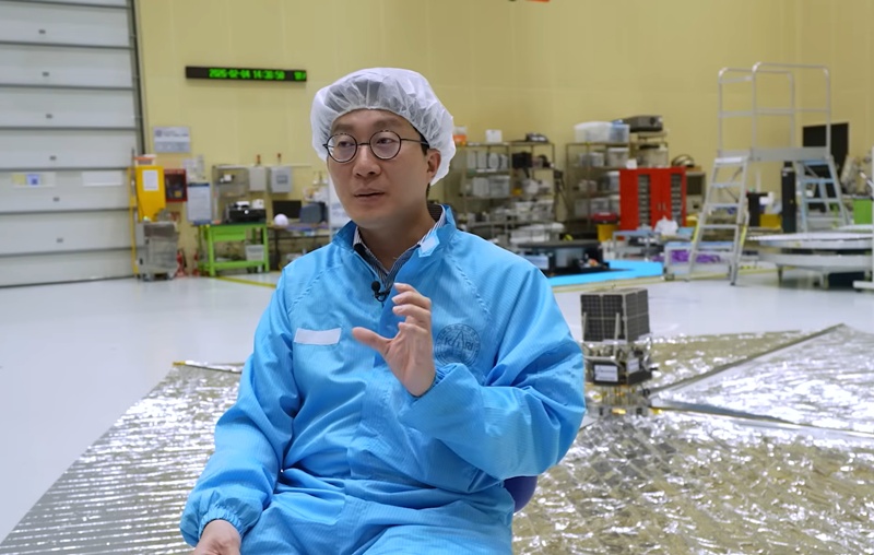 Kim Min-ki, chercheur au Korea Aerospace Research Institute, a participé à l’élaboration d’une technologie réutilisable pour éliminer les débris spatiaux. © Korea Aerospace Research Institute