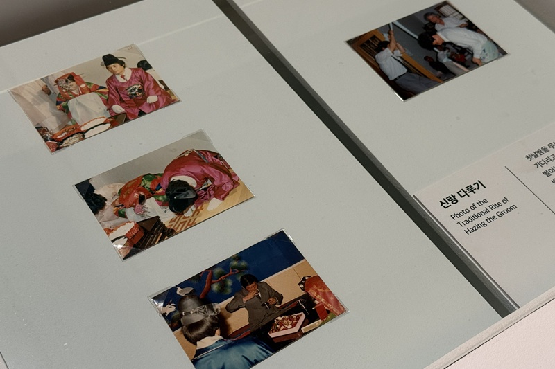 Une s&eacute;rie de photos illustrant les rites du pyebaek et du darugi. &copy; Hong Angie / Korea.net