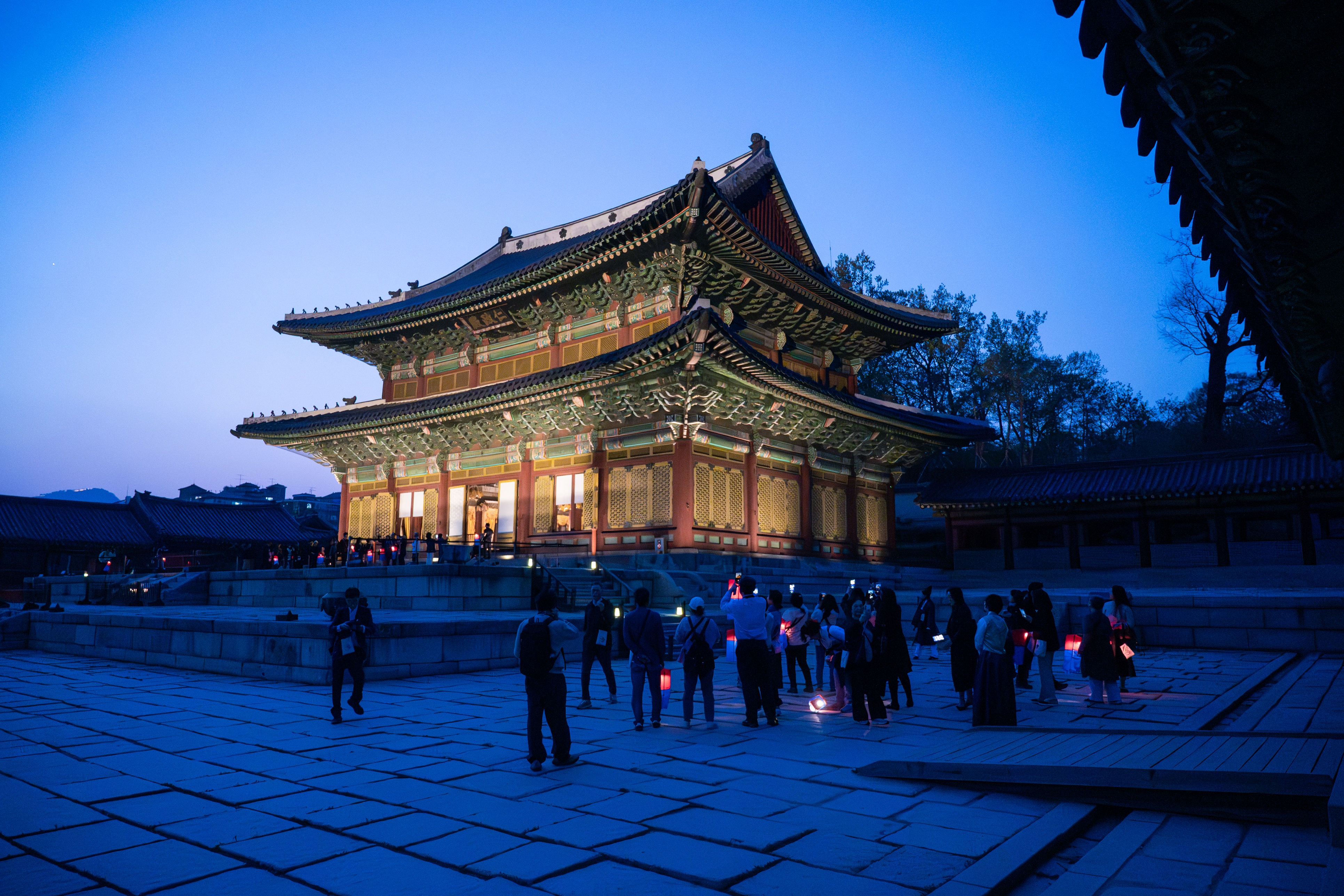 Le programme des visites nocturnes au palais Changdeokgung qui s’est déroulé au premier semestre 2026. © Korea Heritage Service