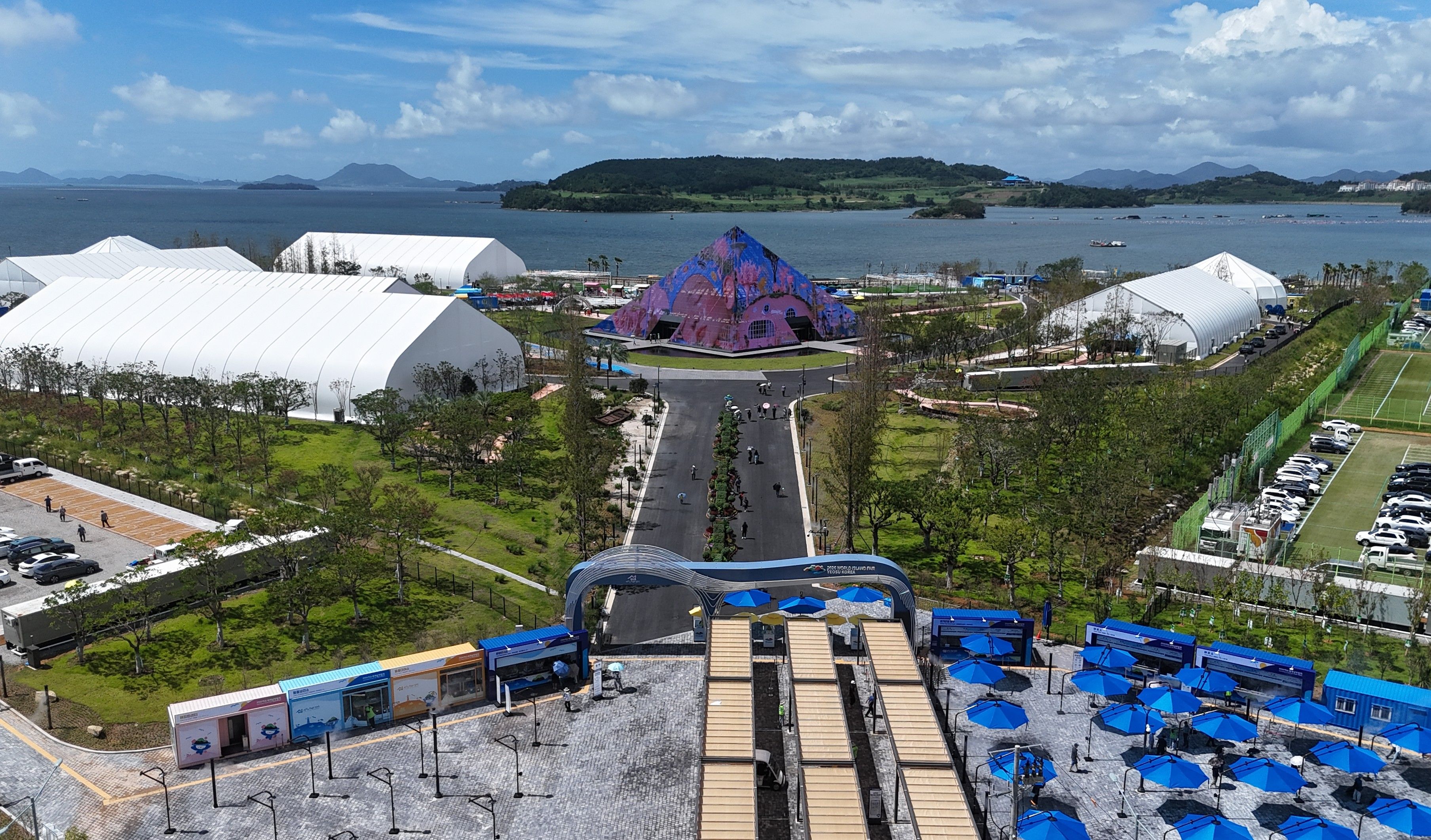 Le site principal de la 2026 World Island Fair Yeosu Korea, dans le district de Jinmo, &agrave; Dolsan-eup. &copy; Organizing Committee for the 2026 World Island Fair Yeosu Korea