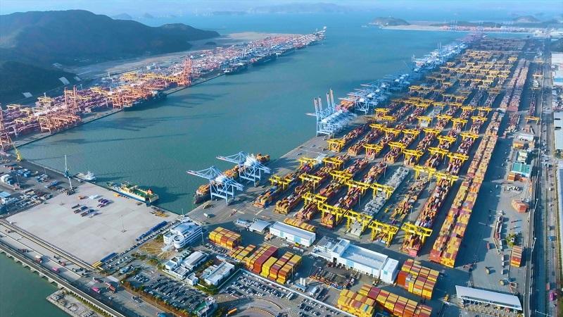 Le nouveau port de Busan. © Busan Port Authority
