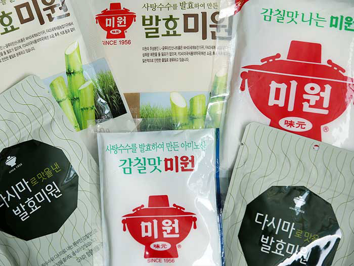 미원은 현재 사탕수수로 만든 발효미원과 다시마 함량이 높은 발효미원도 출시되어 있다.