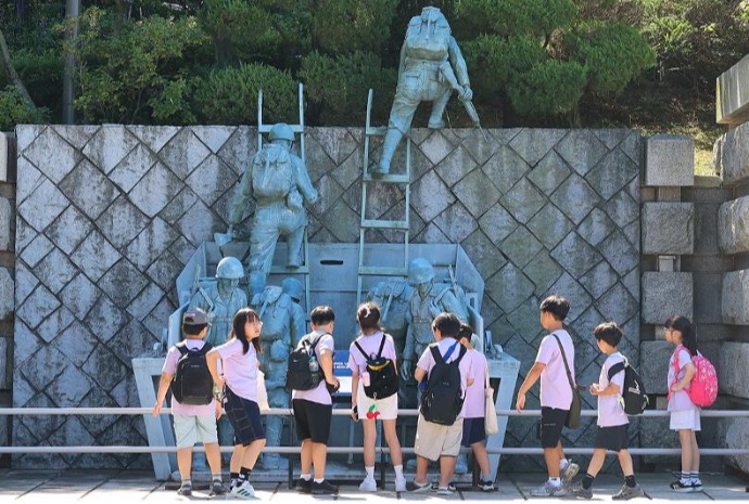 Au mémorial du débarquement d’Incheon