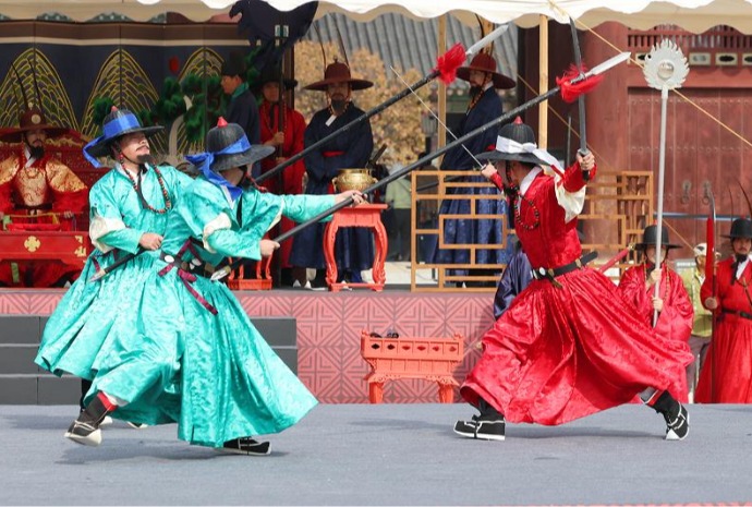 Reconstitution du passage en revue de la garde royale de Joseon