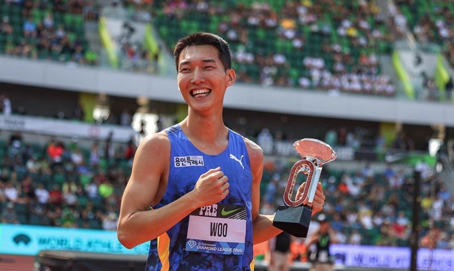 Athlétisme : Woo Sang-hyeok victorieux de la Diamond League