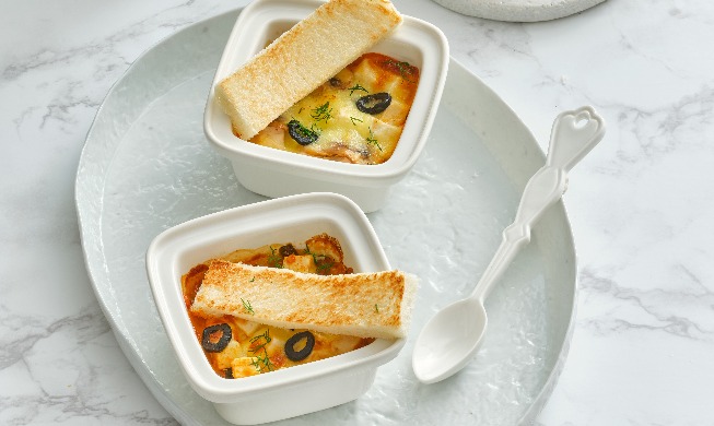 Comment manger du kimchi ? – Mini pizza au tofu et au kimchi