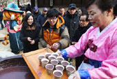 Gastronomie coréenne : soupe aux haricots rouges <i>patjuk</i>