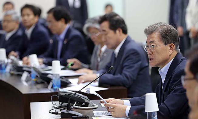 Moon : « Nous allons sévèrement faire face aux provocations de Pyongyang »