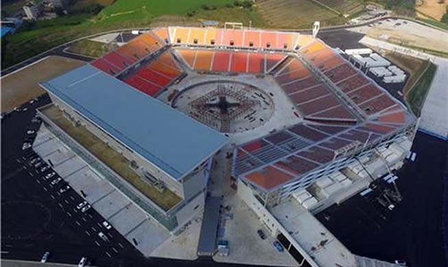 Fin des travaux de construction du stade des cérémonies d’ouverture et de clôture