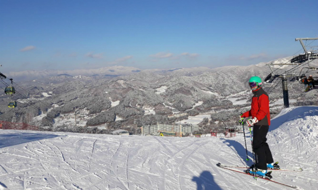 Qui dit Corée, dit ses palais, ses temples mais aussi son ski