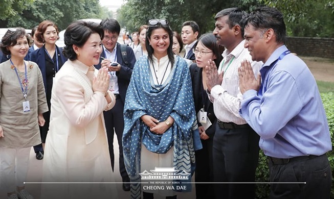 Visite d’Etat en Inde : la diplomatie culturelle de la Première dame Kim Jung-sook