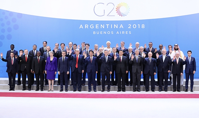 Le président Moon assiste au sommet du G20