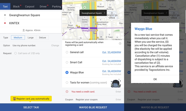 Le nouveau service de taxis Waygo Blue démarre une course pilote