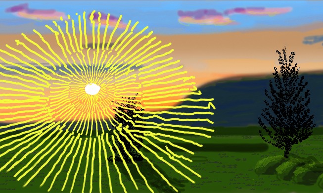 Le soleil de Hockney délivre un message d'espoir en Corée