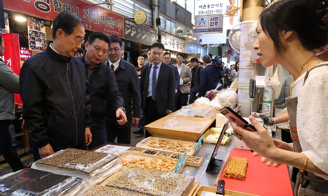 Visite du marché de Tongin