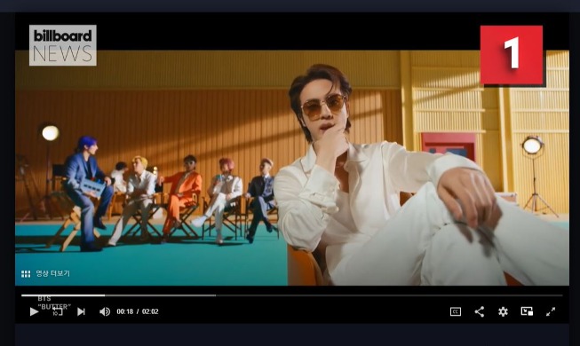 Billboard : « Butter » de BTS en tête du classement « Hot 100 » pendant la septième semaine