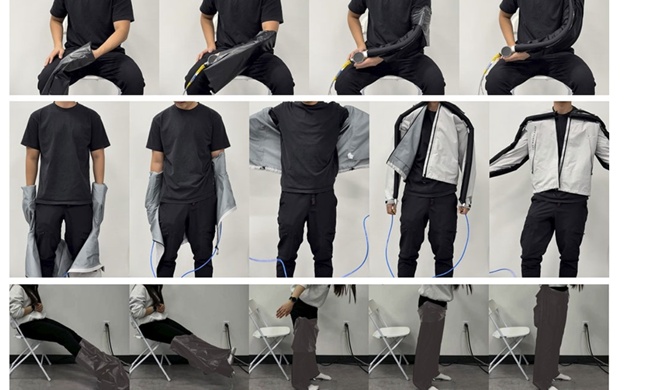 Des chercheurs coréens développent une technologie permettant aux vêtements de s’enfiler tout seuls