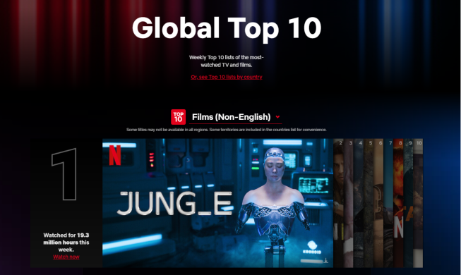 Netflix : « JUNG_E » en tête du classement pour le quatrième jour consécutif