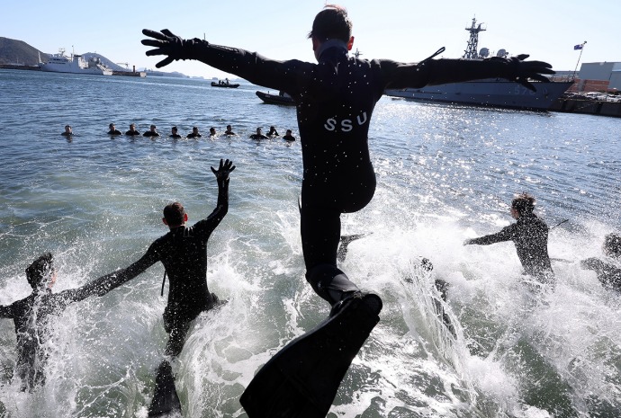Baignade en eau froide